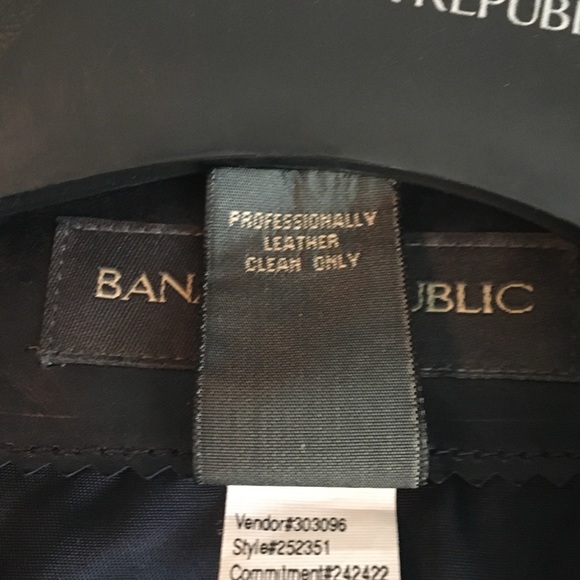 Banana Republic leather jacket - Picture 4 of 7